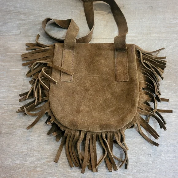 Brown Fringe Crossbody Bohemian Bag - Picture 2 of 7